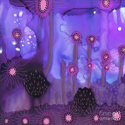 Wall Art - Painting - Abstract Ink 26 by Amy E Fraser