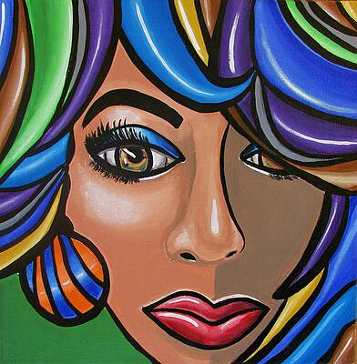 Afro Hair Paintings Page 4 Of 6 Fine Art America