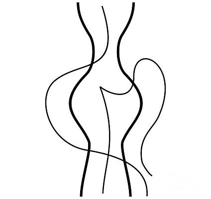 Woman Silhouette Drawings Page 4 Of 5 Fine Art America