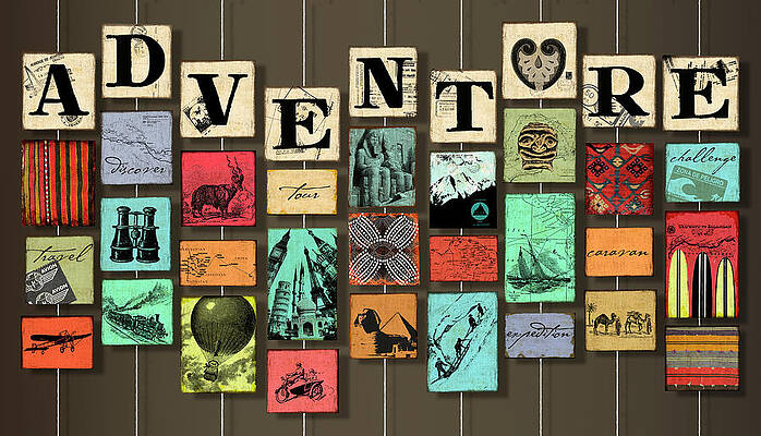 Wall Art - Mixed Media - Adventure On Strings by Art Licensing Studio