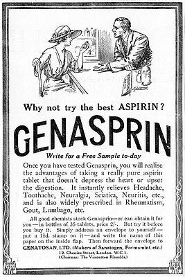 Wall Art - Drawing - Advertisement For Genasprin by Print Collector
