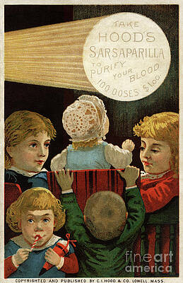 Wall Art - Drawing - Advertisement For Hoods Sarsaparilla, Published By Circa I Hood And Co, Lowell, Mass, Circa 1890 by American School
