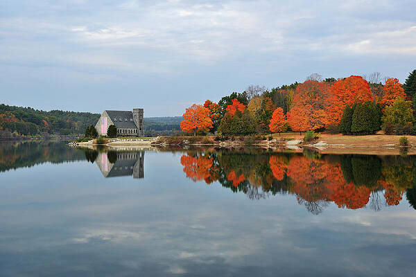 Afternoon Reflection at Wachusett Reservoir by Luke Moore Afternoon Reflection at Wachusett Reservoir by Luke Moore