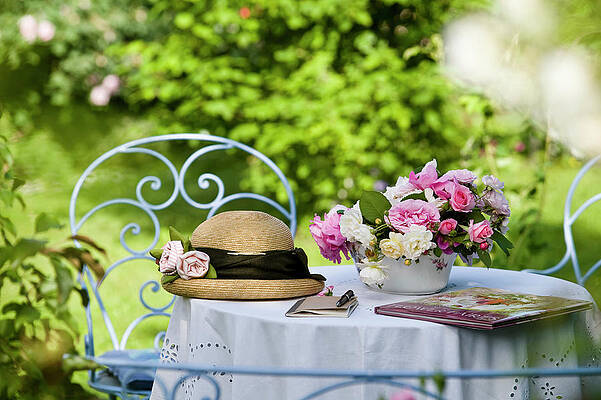 Wall Art - Digital Art - Afternoon Tea In The Garden by Stefano Scata