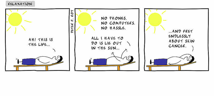 Wall Art - Drawing - Ah This Is The Life...' - 'no Phones. No Computers. No by Peter Roy