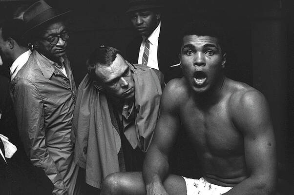 Wall Art - Photograph - Ali In The Locker Room by George Silk