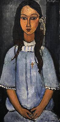 Wall Art - Painting - Amedeo Modigliani Alice. Date/Period Ca. 1918. Painting. Oil on canvas. by Amedeo Modigliani