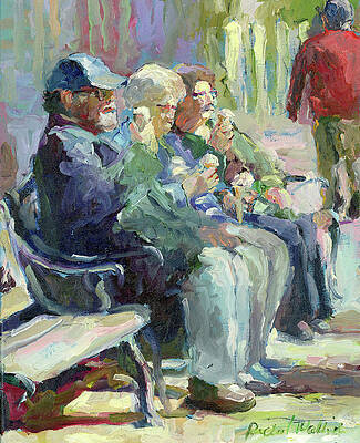 Elderly People Paintings | Fine Art America