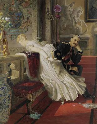 Wall Art - Painting - Amor Vincit Omnia by Edward Henry Corbould