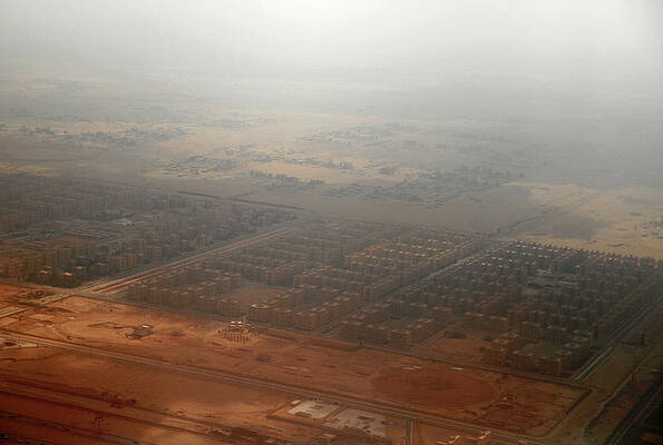Wall Art - Photograph - An Aerial View of New Housing Complexes by Amr Dalsh