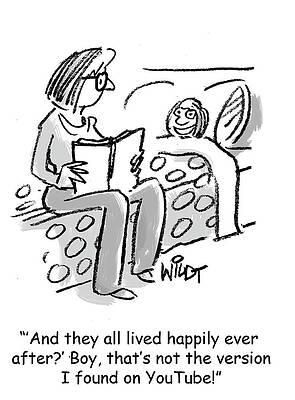 Wall Art - Drawing - And They All Lived Happily Ever After Boy, That's Not by Chris Wildt