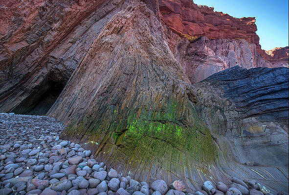 Wall Art - Photograph - Angular Unconformity, Marking Two Very Distinct Geologic by Luis Quinta / Naturepl.com