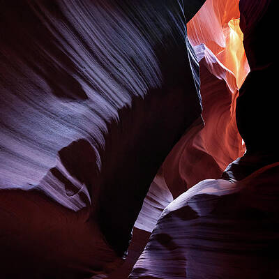 Wall Art - Photograph - Antelope Canyon Light From Within - Square Format by Gregory Ballos