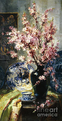 Cherry Blossom, Jersey Wood Print by Alan lagadu 