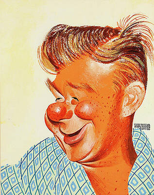 Wall Art - Drawing - Arthur Godfrey by Al Hirschfeld