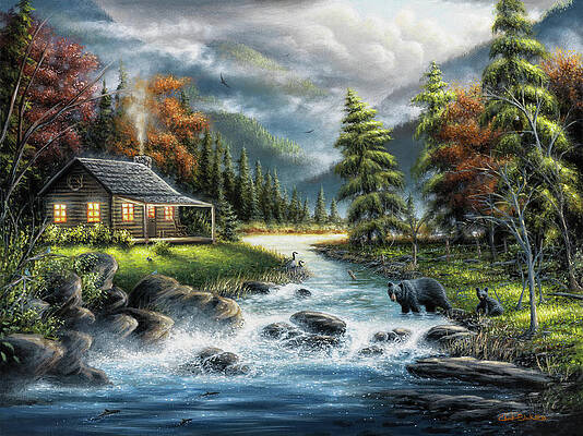 Black Brook Paintings Fine Art America