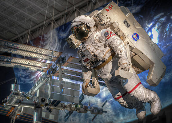 Astronaut and MMU, Space Center Houston by Dave Wilson Astronaut and MMU, Space Center Houston by Dave Wilson