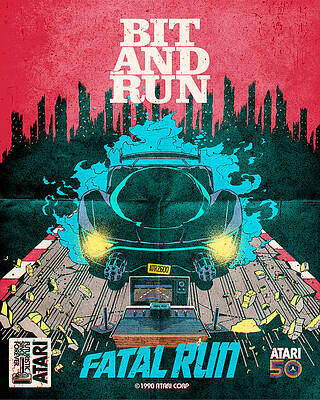 Wall Art - Digital Art - Atari X Fatal Run (Edition #1455) by 50 Years of Atari NFT Collection by Butcher Billy