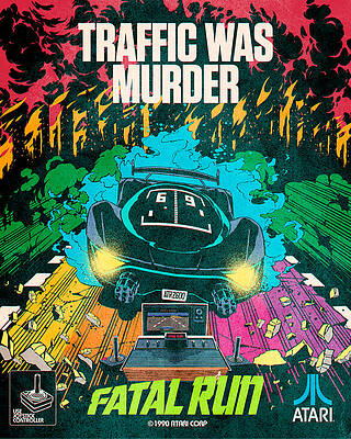 Wall Art - Digital Art - Atari X Fatal Run (Edition #2138) by 50 Years of Atari NFT Collection by Butcher Billy