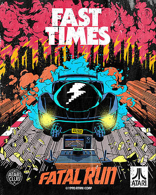 Wall Art - Digital Art - Atari X Fatal Run (Edition #2353) by 50 Years of Atari NFT Collection by Butcher Billy