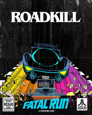 Wall Art - Digital Art - Atari X Fatal Run (Edition #672) by 50 Years of Atari NFT Collection by Butcher Billy