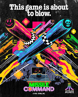 Wall Art - Digital Art - Atari X Missile Command (Edition #101) by 50 Years of Atari NFT Collection by Butcher Billy