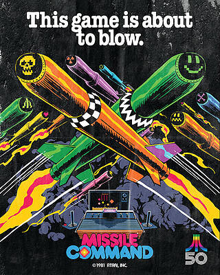 Wall Art - Digital Art - Atari X Missile Command (Edition #1778) by 50 Years of Atari NFT Collection by Butcher Billy