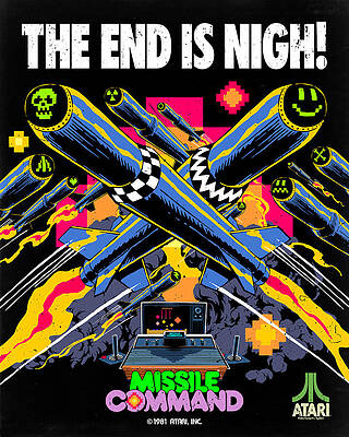 Wall Art - Digital Art - Atari X Missile Command (Edition #1950) by 50 Years of Atari NFT Collection by Butcher Billy