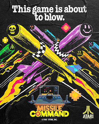 Wall Art - Digital Art - Atari X Missile Command (Edition #2111) by 50 Years of Atari NFT Collection by Butcher Billy