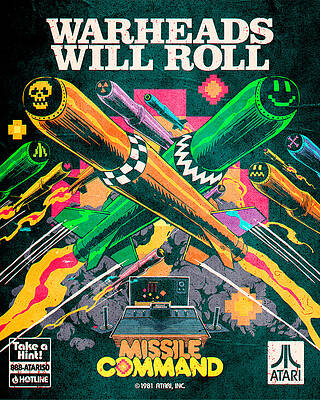 Wall Art - Digital Art - Atari X Missile Command (Edition #2230) by 50 Years of Atari NFT Collection by Butcher Billy