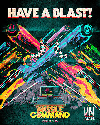 Wall Art - Digital Art - Atari X Missile Command (Edition #43) by 50 Years of Atari NFT Collection by Butcher Billy