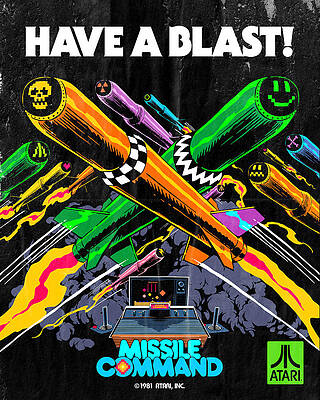 Wall Art - Digital Art - Atari X Missile Command (Edition #805) by 50 Years of Atari NFT Collection by Butcher Billy