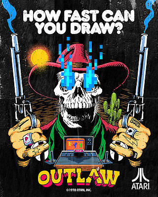 Wall Art - Digital Art - Atari X Outlaw (Edition #1490) by 50 Years of Atari NFT Collection by Butcher Billy