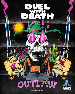Wall Art - Digital Art - Atari X Outlaw (Edition #1854) by 50 Years of Atari NFT Collection by Butcher Billy