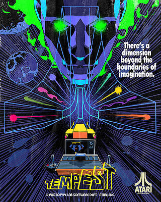 Wall Art - Digital Art - Atari X Tempest (Edition #1418) by 50 Years of Atari NFT Collection by Butcher Billy