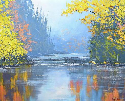 Autumn River trees by Graham Gercken Autumn River trees by Graham Gercken