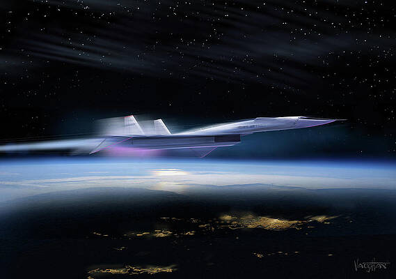 B-70 Valkyrie - night - paint by James Vaughan B-70 Valkyrie - night - paint by James Vaughan