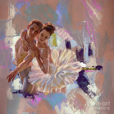 Abstract Ballerina Paintings Fine Art America