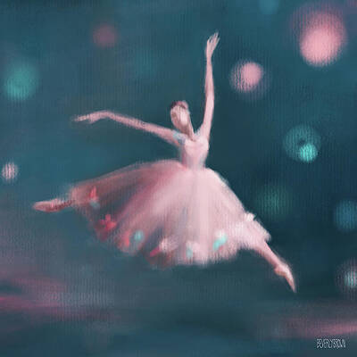Abstract Ballerina Paintings Fine Art America