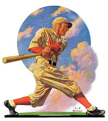 Wall Art - Drawing - Baseball Batter by J.f. Kernan