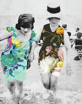 Wall Art - Painting - Beach Party Crop by Wild Apple Portfolio