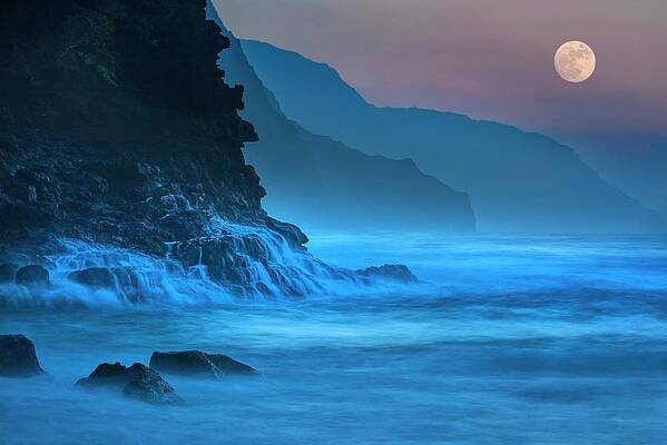 Cliff Wall Art featuring the digital art Beach With Cliffs by Heeb Photos