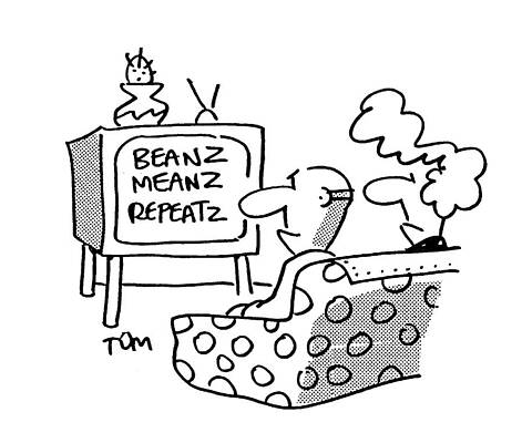 Wall Art - Drawing - Beanz Meanz Repeatz by Tom Williams