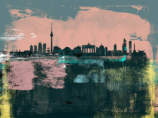 Berlin Abstract Skyline II by Naxart Studio Berlin Abstract Skyline II by Naxart Studio