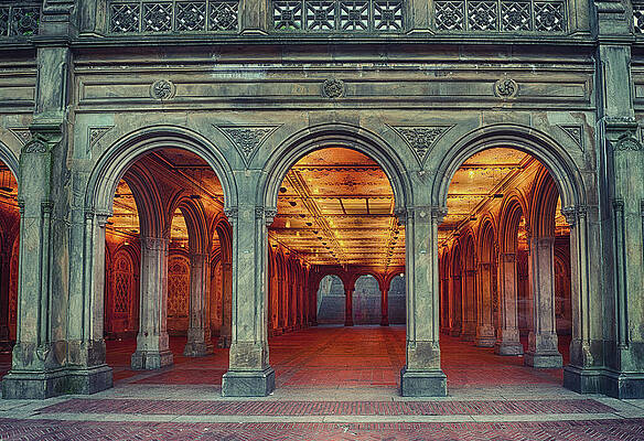 Bethesda terrace arcade central park New York City USA Photograph by Joe  Fox - Pixels