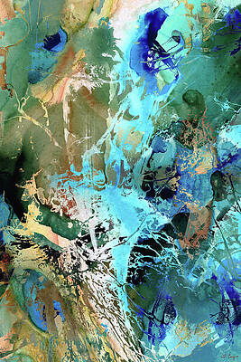 Abstract Waterfall Paintings Fine Art America