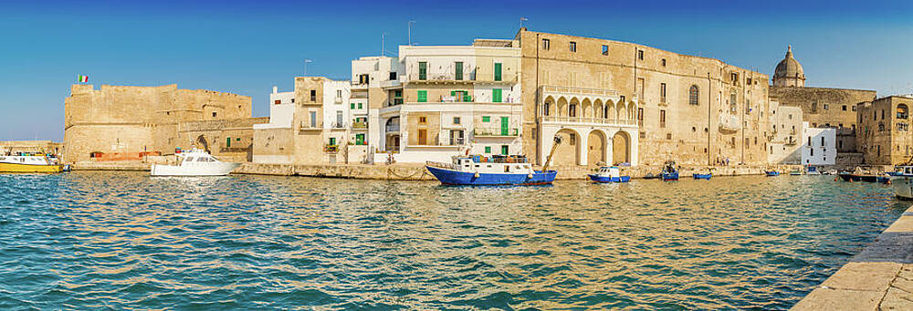 Wall Art - Photograph - boats in the marina of Monopoli by Vivida Photo PC