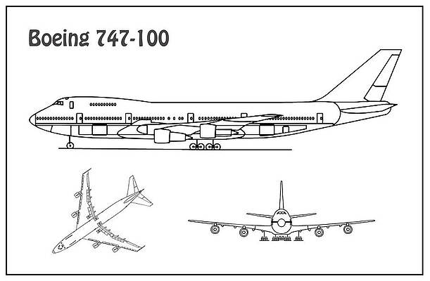 Boeing 747 Drawings | Fine Art America