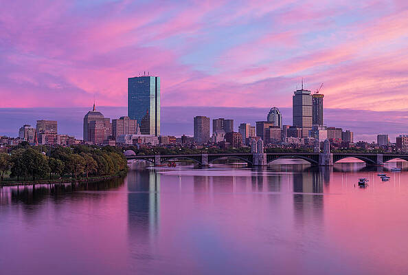 Wall Art - Photograph - Boston Sunset by Rob Davies