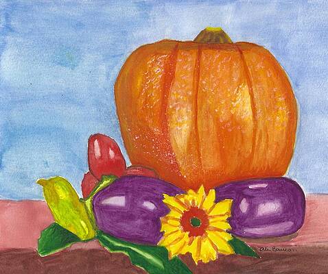 Wall Art - Mixed Media - Bountiful Harvest by Ali Baucom